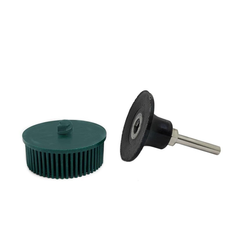 WEXWE Tools 2 Inch Bristle Disc Roloc Bristle Disc Grade - 50# Grit Abrasive Coating Removal Disc for Metal with 6mm Shank Attachment 1set - Image 2